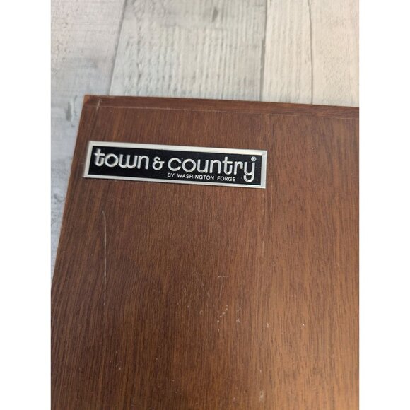 Town & Country By Washington Forge 6-Piece Knife Set Wood Handles & Block Stainl - Picture 4 of 11